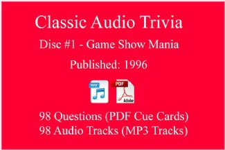 Game Show Mania ⇢ Classic Game Show Mania Audio Trivia - Disc 01 - Released 1996 ⇢ AT-CLASSIC-01