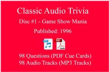 Classic Game Show Mania Audio Trivia - Disc 01 - Released 1996