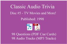 Classic Game Show Mania Audio Trivia - Disc 05 - TV Movies and More! - Released 1998