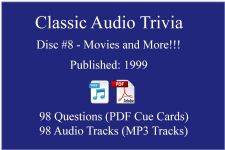 Classic Game Show Mania Audio Trivia - Disc 08 - Movies and More!!! - Released 1999