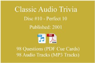 Game Show Mania ⇢ Classic Game Show Mania Audio Trivia - Disc 10 - Perfect 10 - Released 2001 ⇢ AT-CLASSIC-10