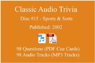 Game Show Mania ⇢ Classic Game Show Mania Audio Trivia - Disc 15 - Sports & Sorts - Released 2002 ⇢ AT-CLASSIC-15