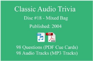 Game Show Mania ⇢ Classic Game Show Mania Audio Trivia - Disc 18 - Mixed Bag - Released 2004 ⇢ AT-CLASSIC-18