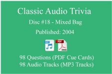 Classic Game Show Mania Audio Trivia - Disc 18 - Mixed Bag - Released 2004