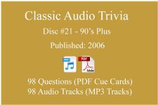 Classic Game Show Mania Audio Trivia - Disc 21 - 90's Plus - Released 2006