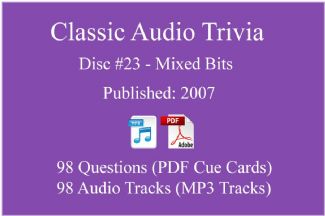 Game Show Mania ⇢ Classic Game Show Mania Audio Trivia - Disc 23 - Mixed Bits - Released 2007 ⇢ AT-CLASSIC-23