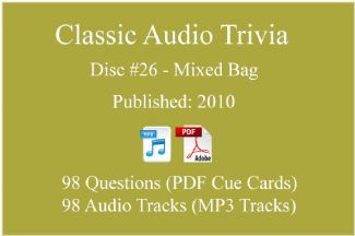 Game Show Mania ⇢ Classic Game Show Mania Audio Trivia - Disc 26 - Mixed Bag - Released 2010 ⇢ AT-CLASSIC-26