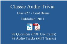 Classic Game Show Mania Audio Trivia - Disc 27 - Cool Beans - Released 2011