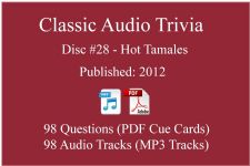 Classic Game Show Mania Audio Trivia - Disc 28 - Hot Tamales - Released 2012