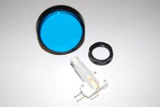 Small Blue Replacement Hit Button w/ LED Wedge Bulb For Game Show Systems