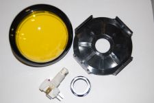 Large Yellow Replacement Hit Button w/ LED Wedge Bulb For Game Show Systems