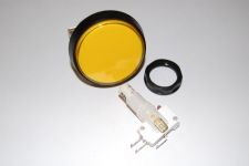 Small Yellow Replacement Hit Button w/ LED Wedge Bulb For Game Show Systems