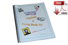 Factoid Game Show Trivia Book #3 Digital Download (PDF)